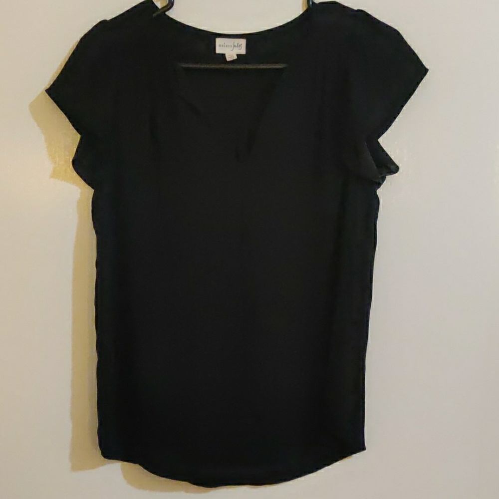Black Flowy Blouse